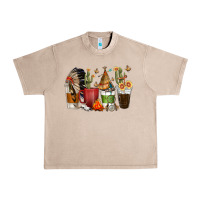 French Oak coffee cups indian headdress Urban Heavy Tee - texasbilliewilder