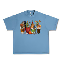 Pebble Blue coffee cups indian headdress Urban Heavy Tee - texasbilliewilder