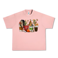Salmon coffee cups indian headdress Urban Heavy Tee - texasbilliewilder