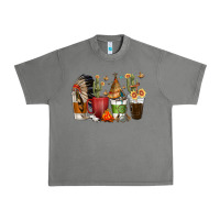 Coffee Cups Indian Headdress Urban Heavy Tee | Teevron