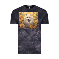 Cloud Black samoyed Vintage Tee - Unal Design