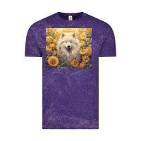 Cloud Purple samoyed Vintage Tee - Unal Design