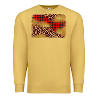 Antique Gold christmas leopard glitter background Premium Sweatshirt - AdoDesignShop