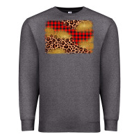 Charcoal Heather christmas leopard glitter background Premium Sweatshirt - AdoDesignShop