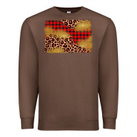 Chestnut christmas leopard glitter background Premium Sweatshirt - AdoDesignShop