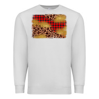 Dove Grey christmas leopard glitter background Premium Sweatshirt - AdoDesignShop