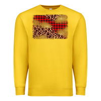 Lemon christmas leopard glitter background Premium Sweatshirt - AdoDesignShop