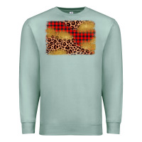 Seafoam christmas leopard glitter background Premium Sweatshirt - AdoDesignShop