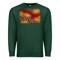 Sports Green christmas leopard glitter background Premium Sweatshirt - AdoDesignShop
