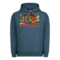 Pigment Midnight Navy jesus the reason for the season Urban Hoodie - MaliasSmallBusiness