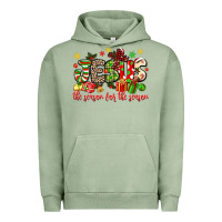 Pigment Oil Green jesus the reason for the season Urban Hoodie - MaliasSmallBusiness