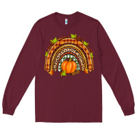 Burgundy fall rainbow Long Sleeve Tee - Zillion Design Studio