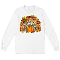 White fall rainbow Long Sleeve Tee - Zillion Design Studio