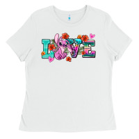 White love stitch Ladies Tee - AdoDesignShop