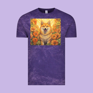Shiba Inu Vintage Tee Designed By Unal Design