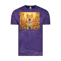 Cloud Purple shiba inu Vintage Tee - Unal Design