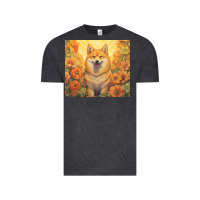 Vintage Black shiba inu Vintage Tee - Unal Design