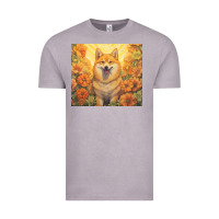 Vintage Zinc shiba inu Vintage Tee - Unal Design