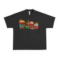 Pigment Black cowboy coffee cups Urban Heavy Tee - texasbilliewilder