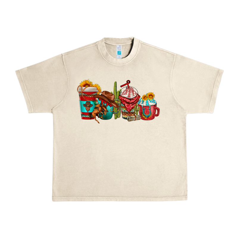 Cowboy Coffee Cups Urban Heavy Tee by texasbilliewilder | Teevron