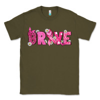 Army Green Breast Cancer Brave Classic Tee - texasbilliewilder