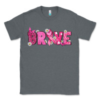 Charcoal Heather Breast Cancer Brave Classic Tee - texasbilliewilder