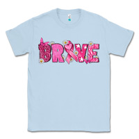 Dusty Blue Breast Cancer Brave Classic Tee - texasbilliewilder
