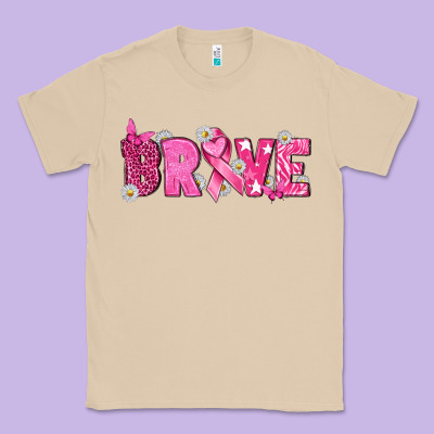 Breast Cancer Brave Classic Tee Designed By Texasbilliewilder