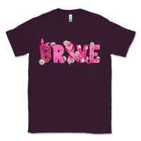 Plum Breast Cancer Brave Classic Tee - texasbilliewilder