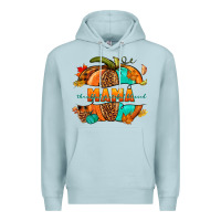 Blue Mist Thankful grateful blessed mama pumpkin Premium Hoodie - NancyCooperArtShop
