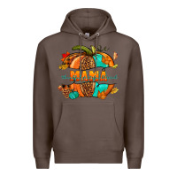 Coffee Thankful grateful blessed mama pumpkin Premium Hoodie - NancyCooperArtShop