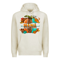 Oatmeal Heather Thankful grateful blessed mama pumpkin Premium Hoodie - NancyCooperArtShop