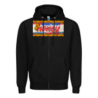 Black american honey sunflower license plate Zipper Hoodie - HRA Design Shop