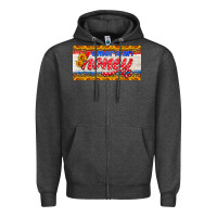 Charcoal Heather american honey sunflower license plate Zipper Hoodie - HRA Design Shop