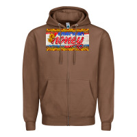 American Honey Sunflower License Plate Zipper Hoodie | Teevron
