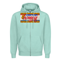 Seafoam american honey sunflower license plate Zipper Hoodie - HRA Design Shop