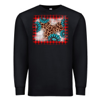 Black Christmas gemstone leopard background Premium Sweatshirt - AdoDesignShop