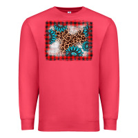 Cardinal Christmas gemstone leopard background Premium Sweatshirt - AdoDesignShop