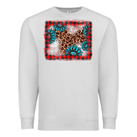 Dove Grey Christmas gemstone leopard background Premium Sweatshirt - AdoDesignShop