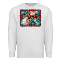 Oatmeal Heather Christmas gemstone leopard background Premium Sweatshirt - AdoDesignShop