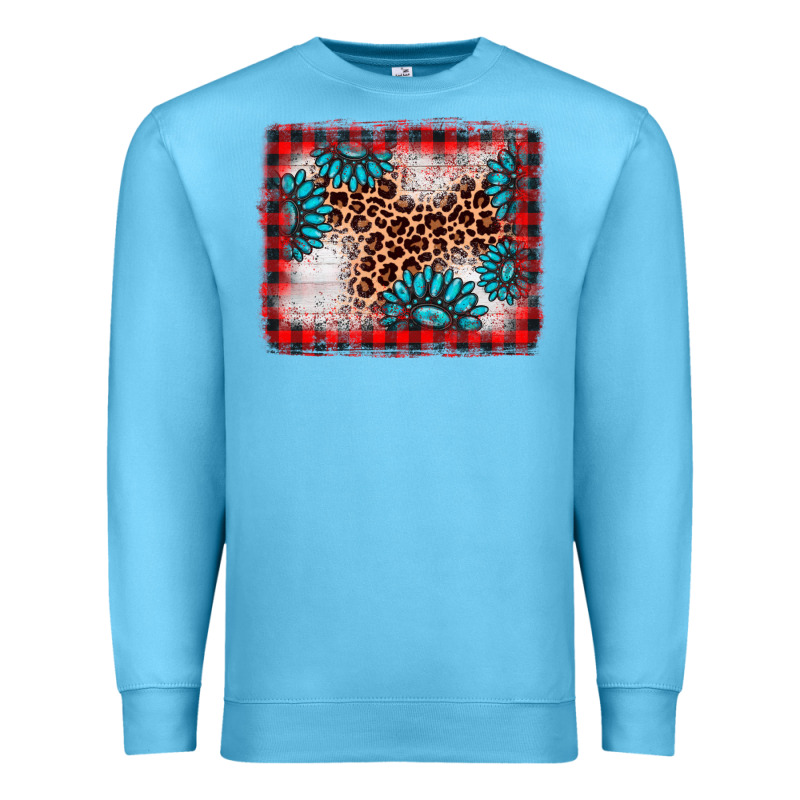 Christmas Gemstone Leopard Background Premium Sweatshirt by AdoDesignShop | Teevron