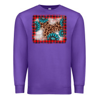 Purple Christmas gemstone leopard background Premium Sweatshirt - AdoDesignShop