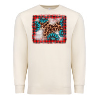 Sandshell Christmas gemstone leopard background Premium Sweatshirt - AdoDesignShop
