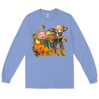 Colony Blue fall farm animals Long Sleeve Tee - Zillion Design Studio