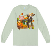 Matcha fall farm animals Long Sleeve Tee - Zillion Design Studio