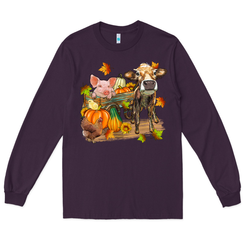 Fall Farm Animals Long Sleeve Tee by Zillion Design Studio | Teevron