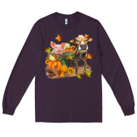 Plum fall farm animals Long Sleeve Tee - Zillion Design Studio