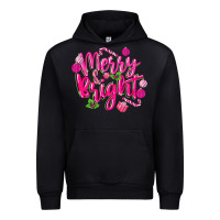 Black merry and bright Urban Hoodie - MaliasSmallBusiness