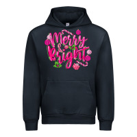Navy merry and bright Urban Hoodie - MaliasSmallBusiness