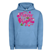 Pigment Pebble Blue merry and bright Urban Hoodie - MaliasSmallBusiness